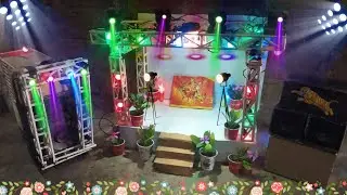 Mini Stage Making How To Make Mini Stage DJ Truck And Mini Sharply Light Stage Program Navratri DJ