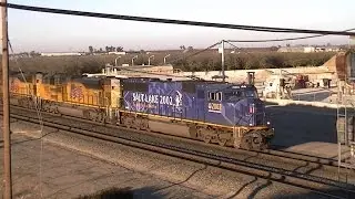 [HD] Railroad Action at Lathrop, CA 2014-2015 Featuring UP 2002 and a CN Canola Train