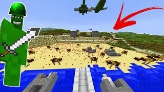 D-DAY CLAY SOLDIERS RAID! (EPIC ATTACK!) &bull; Minecraft Clay Soldiers Mod!