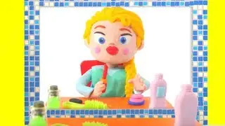 FROZEN ELSA NEW MAKEUP ❤ Spiderman, Hulk & Frozen Play Doh Cartoons For Kids