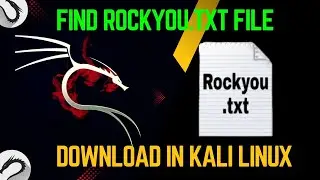 🤔How To Download Rockyou.Txt file In Kali Linux.| wordlist.#kalilinux  #rockyou  #kali #linux