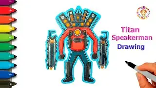 How to draw Titan Speakerman upgraded ❤ Titan Speakerman drawing easy step by step | Skibidi Toilet