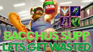 BACCHUS DESTROYS RANK GAMES  - THE DRUNKEST TANK EVER - SMITE CONQUEST SEASON OF CELEBRATION