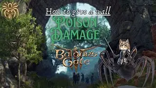 How to Give a Wall Poison Damage in #baldursgate3 #vtuber
