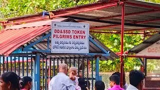 Live@Tirumala ATGH CIRCLE | DD & SSD Token Entry Point |Normal crowd & Weather | Tirumala Tirupati