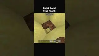 Minecraft Quick Sand Trap Prank #minecraft #shorts