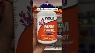MSM POWDER and it&rsquo;s uses #supplements #jointsupplements #MSMpowder