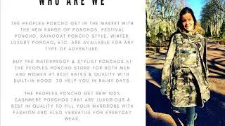Poncho Online Store in UK - The People's Poncho
