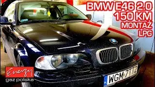 Montaż LPG BMW 320 E46 z 2.0 150 KM 2000r w Energy Gaz Polska na gaz STAG-QMAX