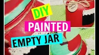 DIYPAINTEDEMPTYJAR/How to turn an empty jar into a charming container/pinay diy