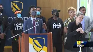 Baltimore mayor unveils violence prevention plan