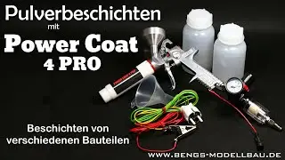 Bauteile Pulverbeschichten mit der Pulverpistole Power Coat 4 Pro Pulverpistole zum selber pulvern