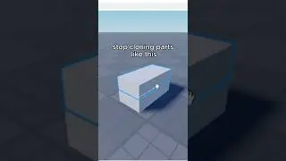 How to properly duplicate parts for Roblox building!  #roblox