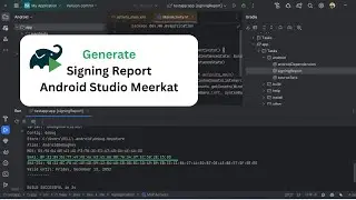 Generate SigningReport in Android Studio Meerkat