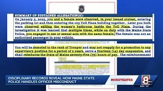 8 Investigates: Disciplinary records reveal how Maine State Police handles officer misconduct