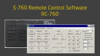RC-760 - The Roland S-760 Remote Control Software