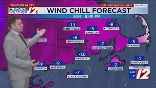 WPRI 12 Weather Forecast 2/8/26: Frigid, Gusty Conditions Today and Tonight