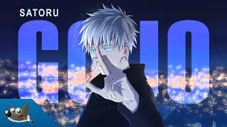 Gojo Satoru Anime Art | GIMP Tutorials