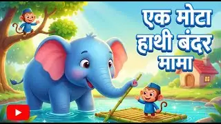 Ek Mota Hathi Ghumne Chala, एक मोटा हाथी, Nursery Poems and Cartoon Songs for Kids
