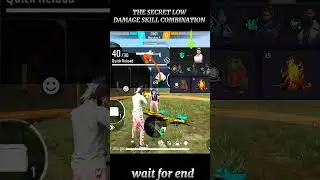Check it out guys the secret low  🔥damage skill combination ✅ free fire low damage character skill