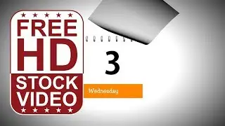 Free Stock Videos - 7 days calendar animation