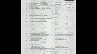 2nd year physics paper 2021 mcq Answer key