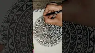 Easy mandala drawing tutorial  #foryou #trending #viral #satisfying #easy #mandala #beautiful #cool