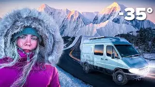 Выжить при -35&deg;! Зимний кемпинг на Аляске на самой красивой дороге Америки