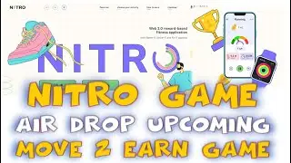 NITRO GAME- A MOVE to EARN Upcoming Game, Nitro Token Airdrop (Tagalog)