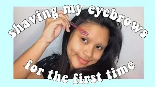 Shaving My Eyebrows | Philippines | Khem Gomez