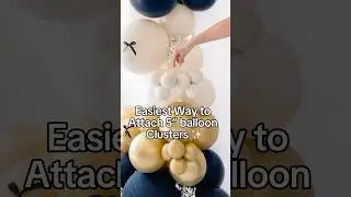 Balloon Tip: Easiest Way to Attach 5&rdquo; Balloon Clusters for Garland | Balloon Decor Tutorial 🎈