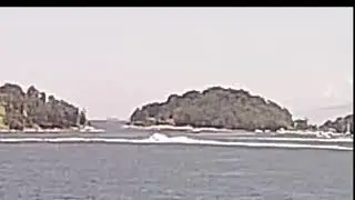 Momento do acidente de lancha que mata  4 pessoas em Angra .