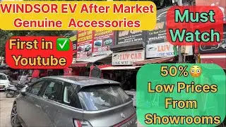Windsor EV Accessories 🚘|| youtube par पहली बार 😳|| Genuine and cheapest✅. #windsor #ev @luvcar3237 