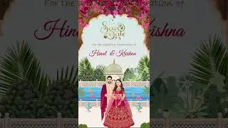 Wedding Invitation Video I E-card I Couple Cartoon Face I Caricature Wedding Invite !! 4k
