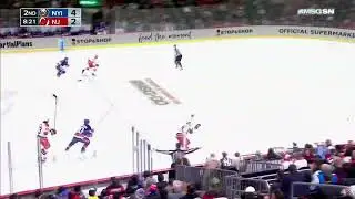 December 9 2022 Islanders at Devils Alexander Romanov DESTROYS Miles Wood, Line Brawl