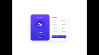 Results summary component main  HTML & CSS on a phone | Frontend Mentor challenge  | ВЕРСТКА.