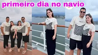 🌟 Emily Mazetto embarcou no navio+mostrou como foi o primeiro dia 