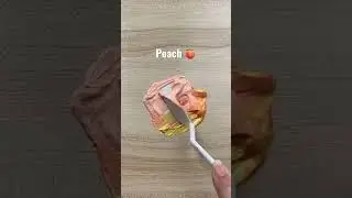 Mixing colors to create peach