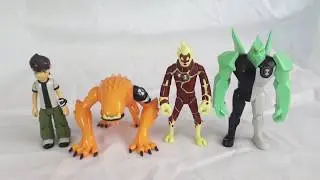 Ben 10 Action Figure Review- Ben, Heatblast, Wildmutt, Diamondhead
