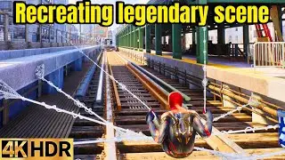 4K Spider-Man's IMPOSSIBLE Train Stop! Marvel's Spider-Man 2 Challenge