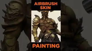Adding orange to the skin and golden NMM AIRBRUSH #shorts