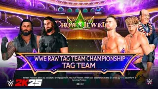 WWE 2K25: THE SHIELD против LOGAN PAUL и AUSTIN THEORY - Матч за командное чемпионство Raw.