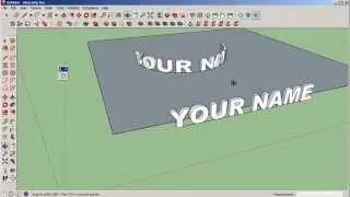 SketchUp: Bend Text with the 