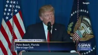 President Trump statement on U.S. Missile Strikes in Syria (C-SPAN)