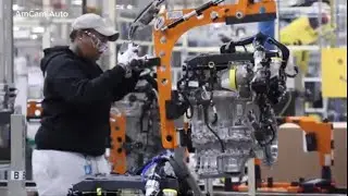 Inside of Jeep Dundee (Michigan) Engine Plant - Manufacturing Footage