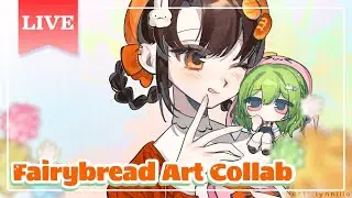 【Fairybread Magma】Drawing together w/ Flour Friends and Ichis 🌷🥨 #748