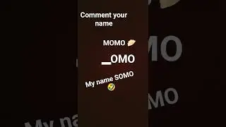 MOMO ka m hatho aur apne naam ka pehla akchar lagao #