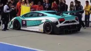 Lamborghini Supertrofeo with BMC Air Filter stop and Go! Amazing Sound!