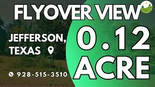 Fly Over - 0.12  acre land for sale in Jefferson, Texas [15619]