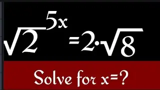 How to solve this exponantial equation simple and easy steps for math students